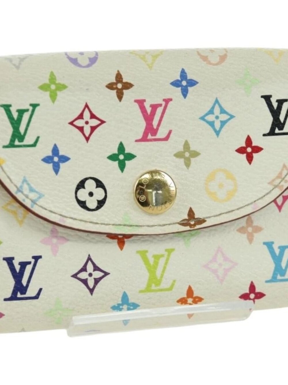 LOUIS VUITTON Multicolor Anvelop Cult De Vuitto Card Case M66557 LV Auth 173397A - Picture 1 of 14